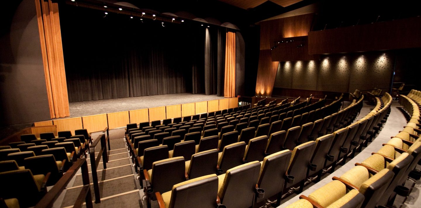 PACE Center Mainstage theater seats and stage