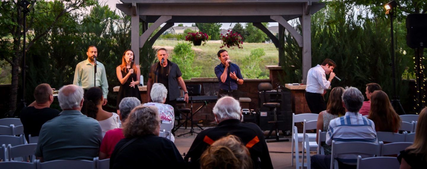 Performance on the patio at the PACE Center in Parker, CO.