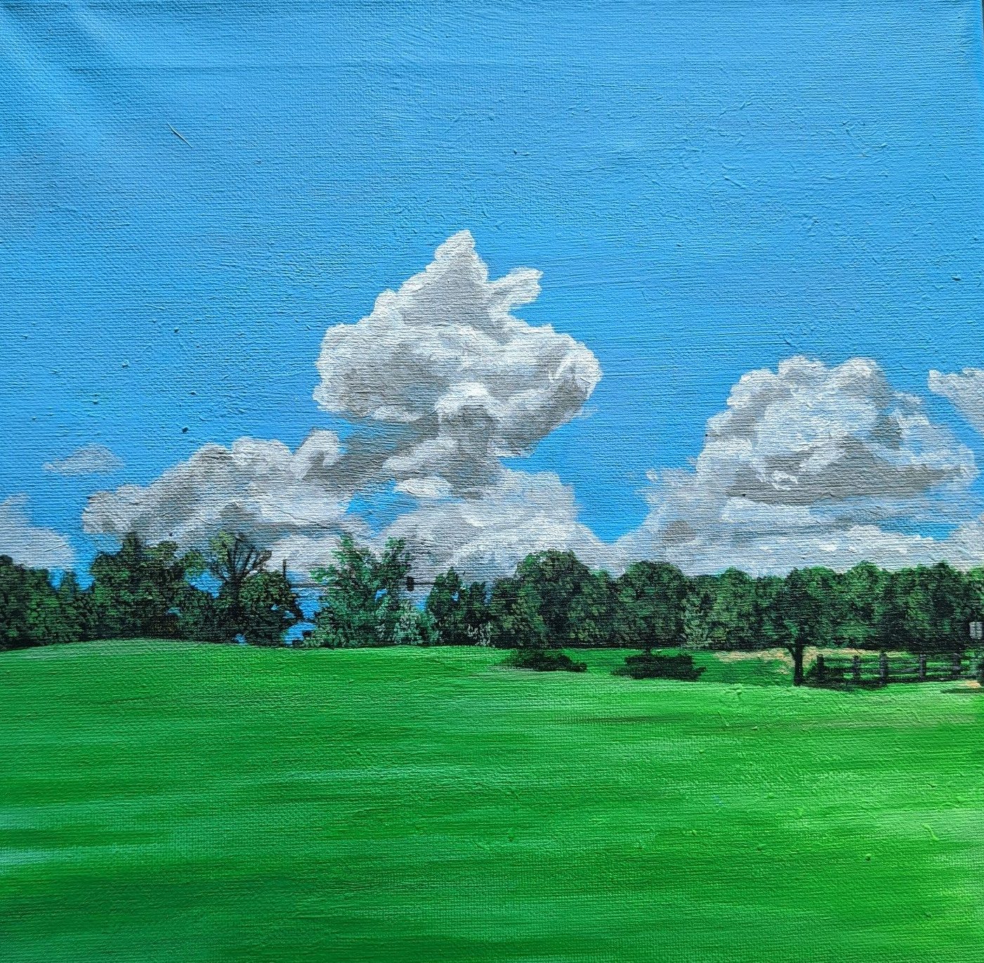 Challenger Park by Caleb Arkell, 10 x 10 Acrylic