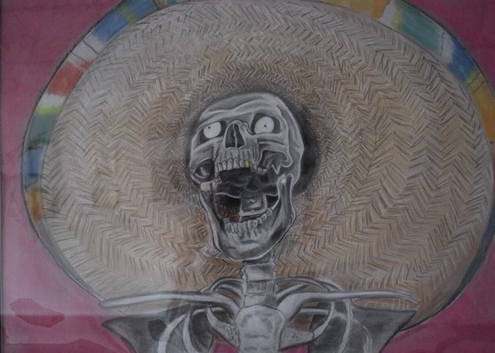 Senor by Bobby Esparza, 23 x 17, Chalk Pastel