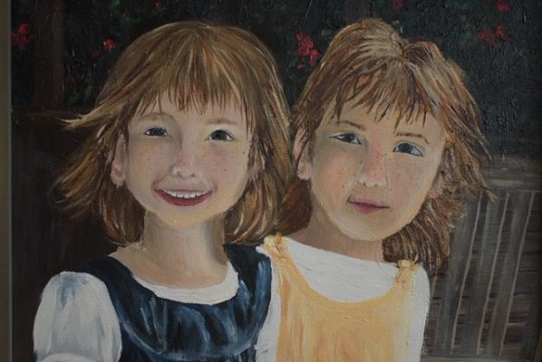 Twins by Lydia Schroeder, 11 x 14, Acrylic