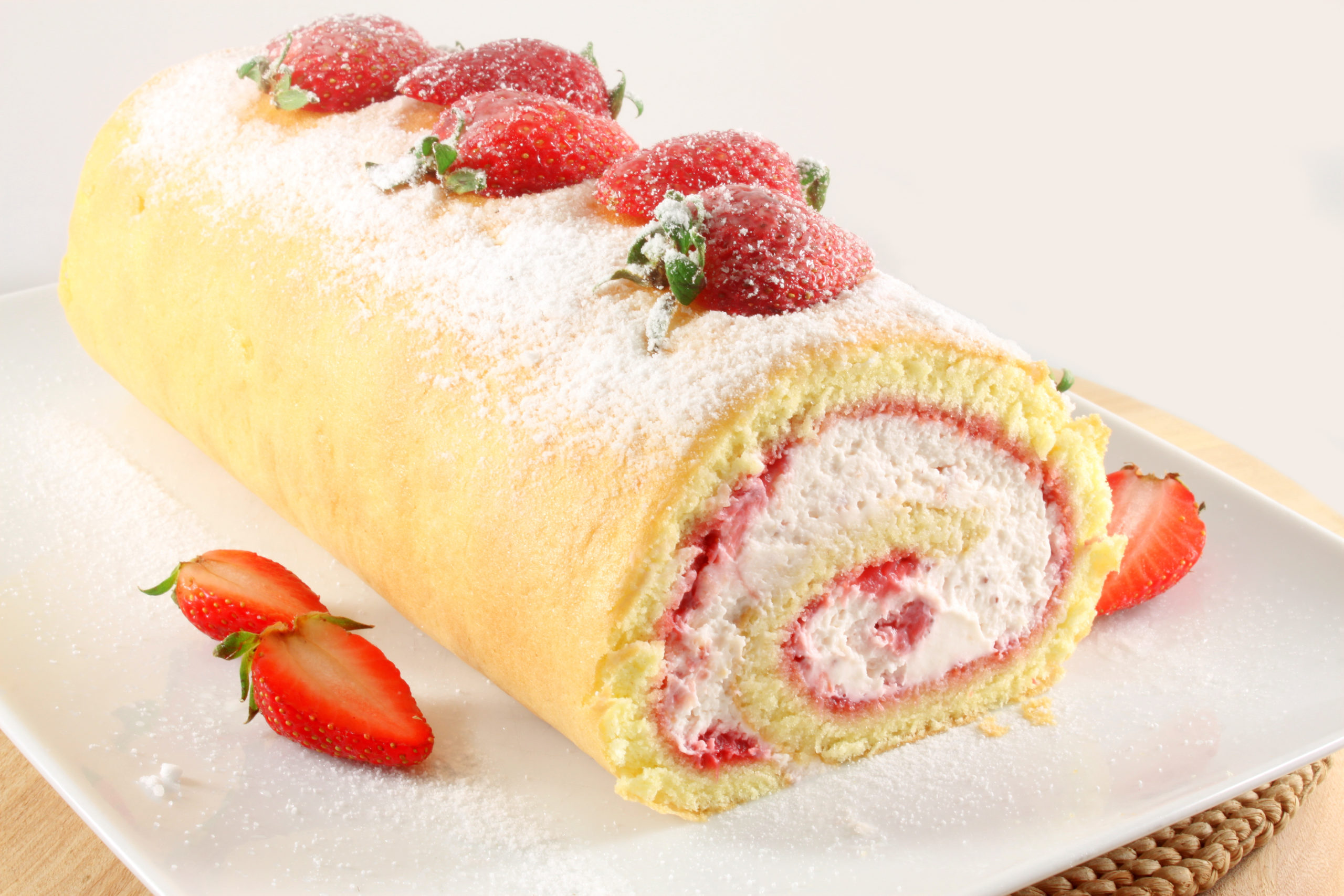 Cake roll cooking