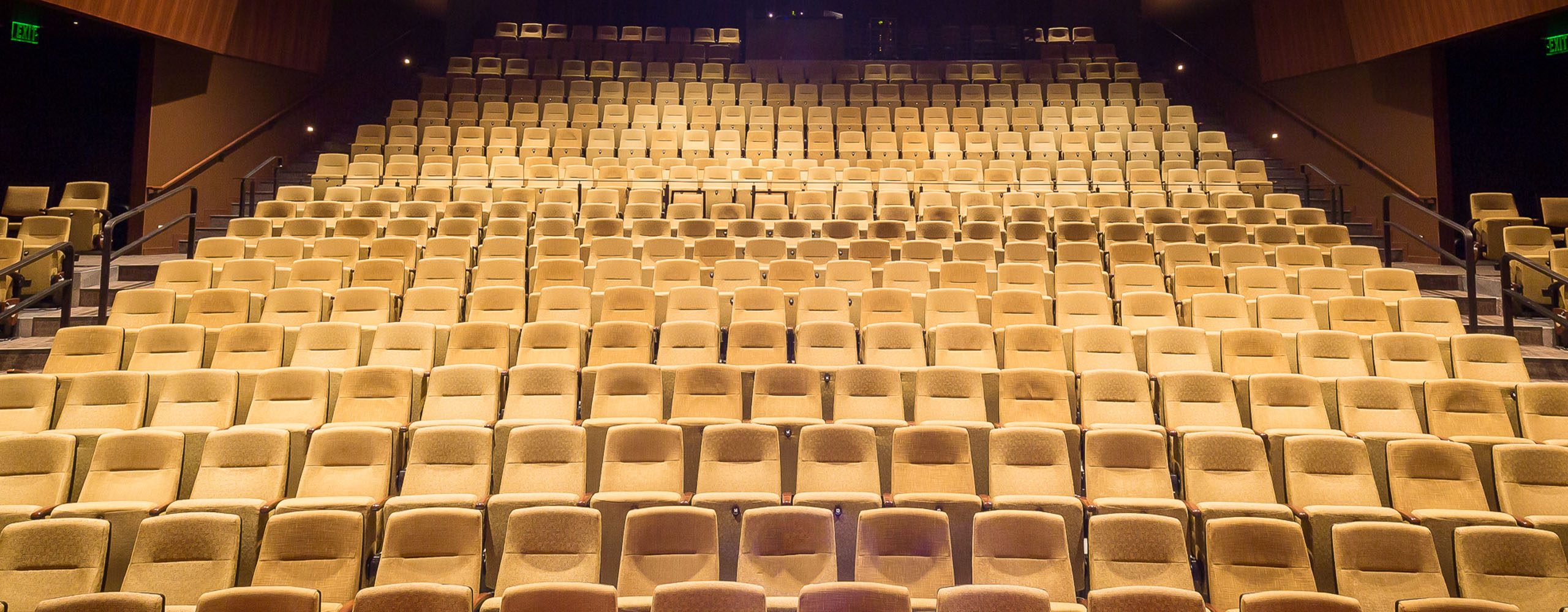 View of PACE theater seating from stage