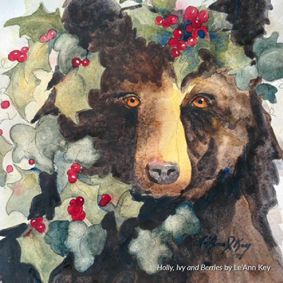 PAG Art Exhibit: Call of the Wild - Holly, Ivy and Berries by Le'Ann Key